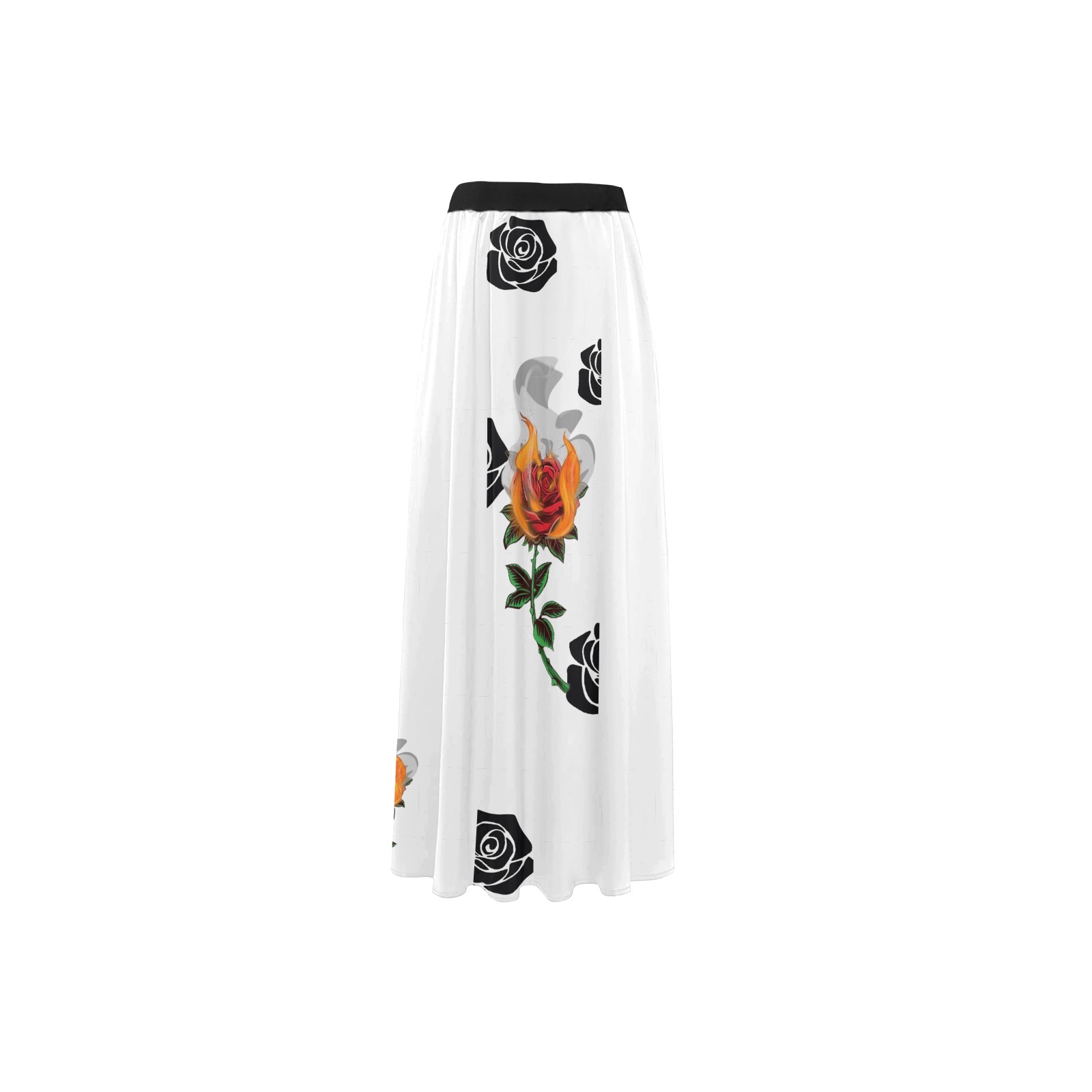 Aromatherapy Apparel Long Dress High Slit Long Beach Dress (Model S40)