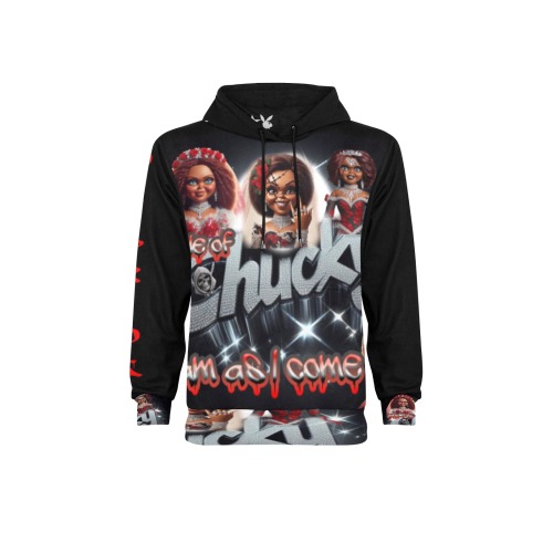 bride chucky (2) Men's Long Sleeve Fleece Hoodie (Model H55)