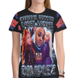 Dimplez P.A.P.R New All Over Print T-shirt for Women (Model T45)