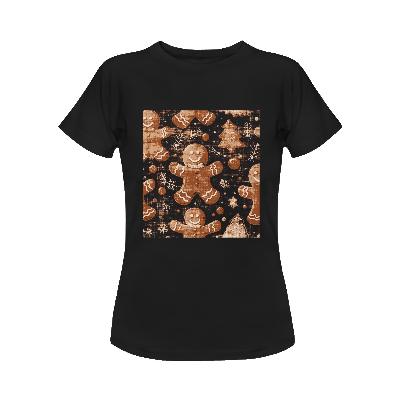 Gingerbread Cookie Women's Classic T-Shirt (Model T17）