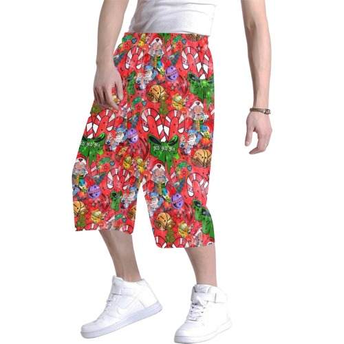 Holy Guacamole by Nico Bielow Men's All Over Print Baggy Shorts (Model L37)