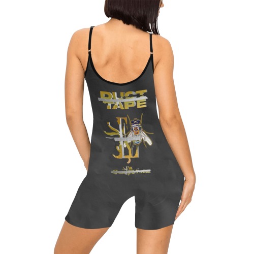 Duct Tape Collectable Fly Women's Short Yoga Bodysuit
