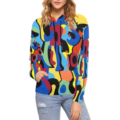 bchase_womens hoodie All Over Print Hoodie for Women (USA Size) (Model H13)