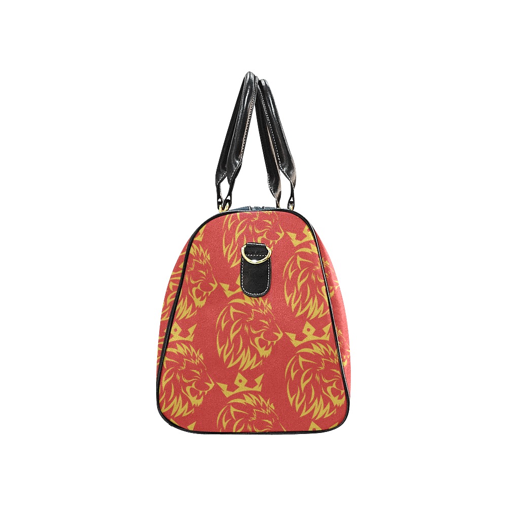 Freeman Empire Leather Duffle Bag (Red) New Waterproof Travel Bag/Large (Model 1639)