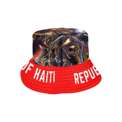 Republic of Haiti All Over Print Bucket Hat for Men