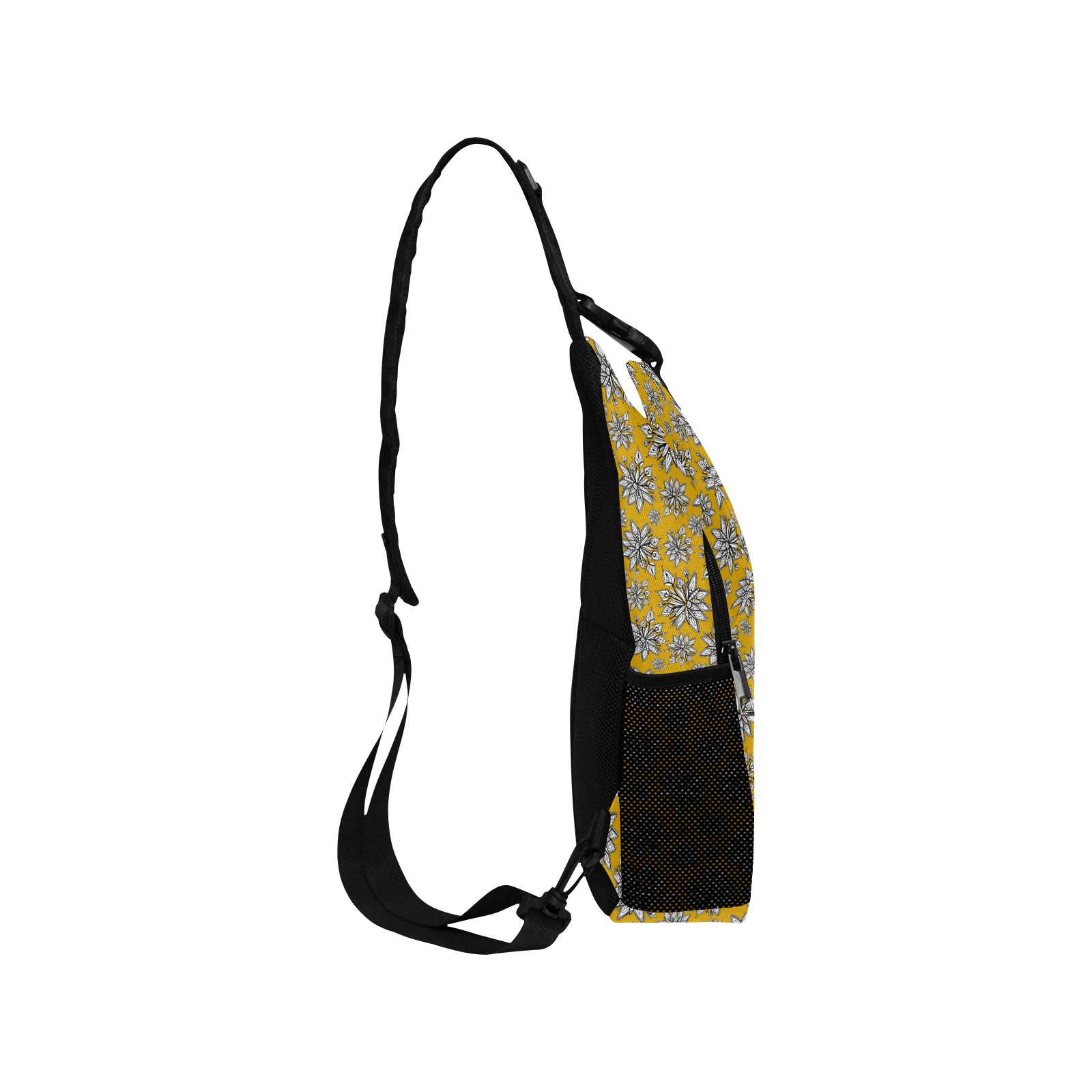 Creekside Floret - gold Men's Casual Chest Bag (Model 1729)