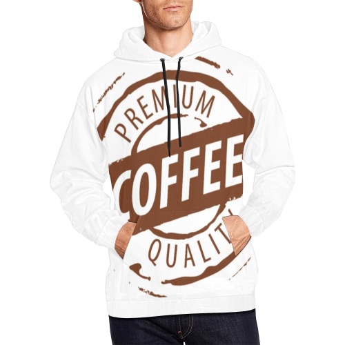 PREMIUM COFFEE All Over Print Hoodie for Men (USA Size) (Model H13)