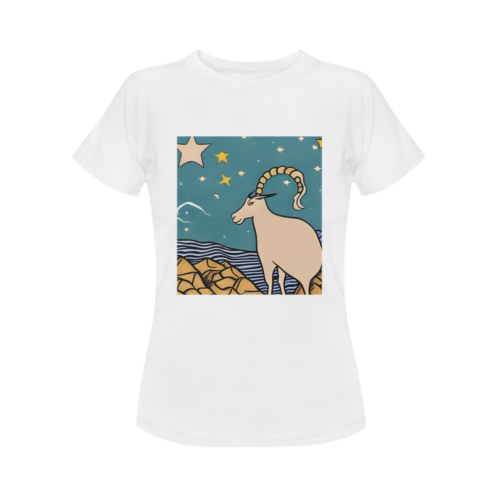 Capricorn Women's T-Shirt in USA Size (Two Sides Printing)