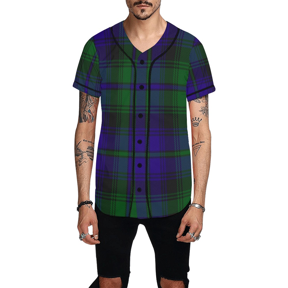 5TH. ROYAL SCOTS OF CANADA TARTAN All Over Print Baseball Jersey for Men (Model T50)