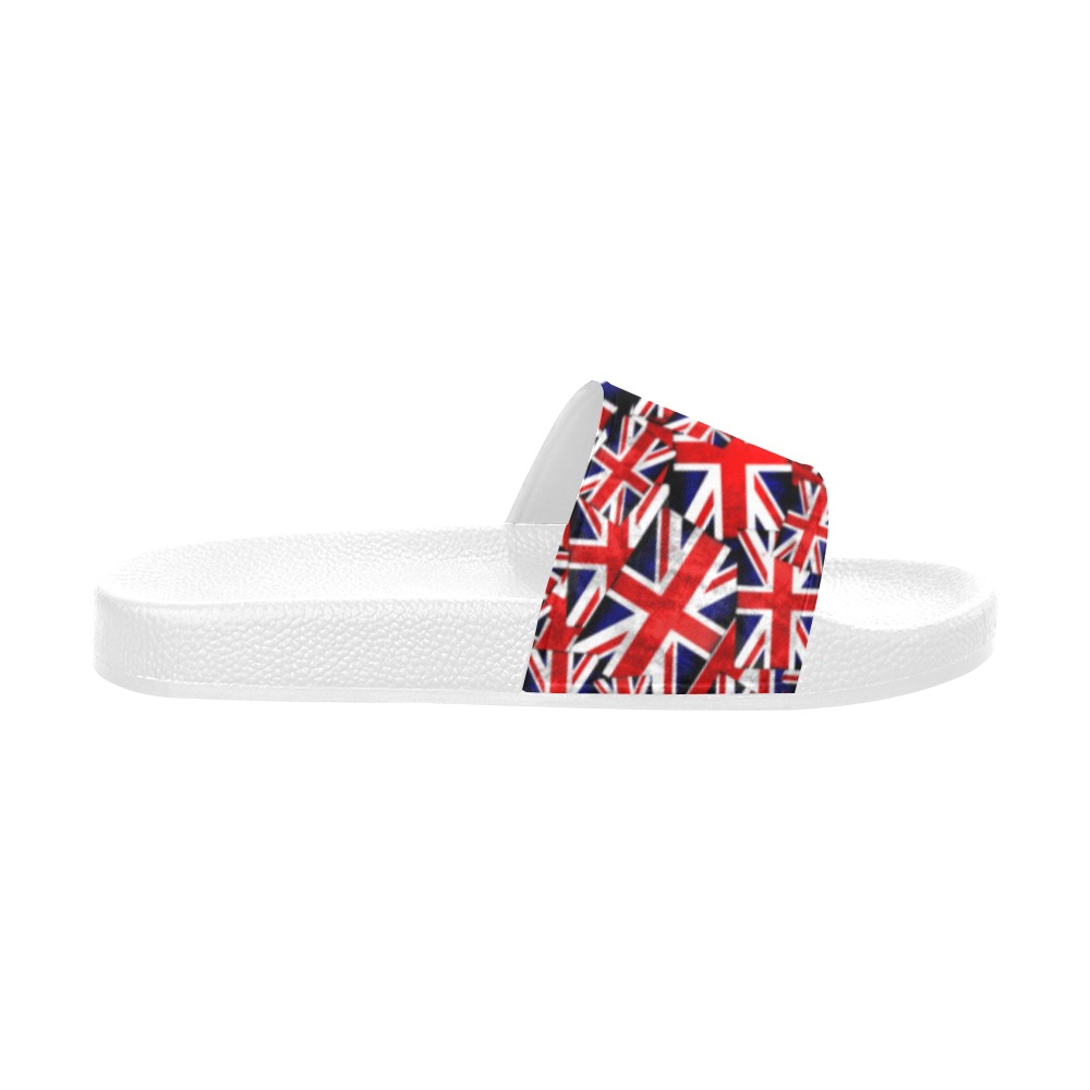 Union Jack British UK Flag Women's Slide Sandals (Model 057)