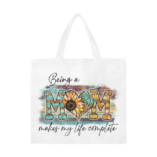 MSC-Being a Mom-tote Canvas Tote Bag/Large (Model 1702)