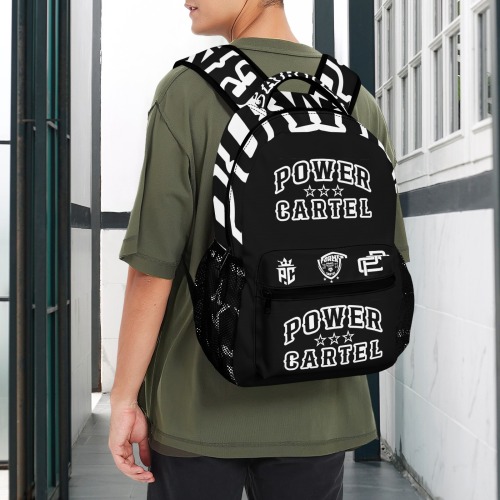 HEAVY HITTERS POWER CARTEL LOGO All Over Print Casual Backpack-Large