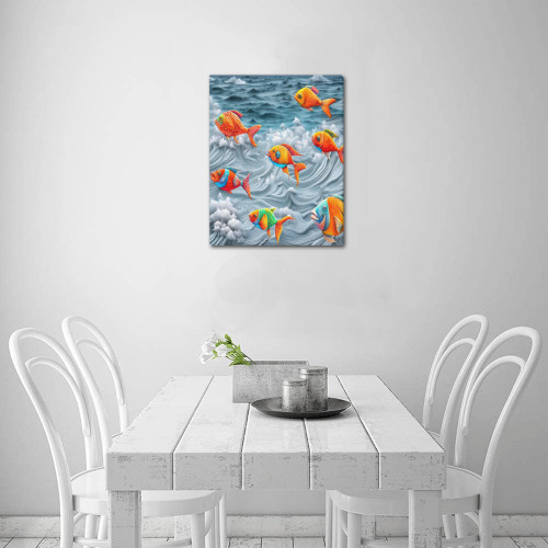 Ocean Life Upgraded Canvas Print 11"x14"