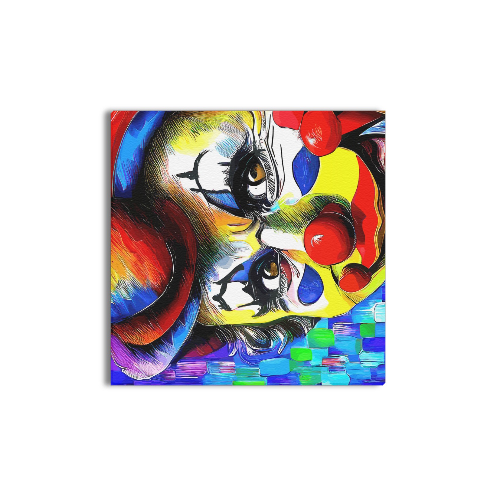 clown-003 Upgraded Canvas Print 16"x16"