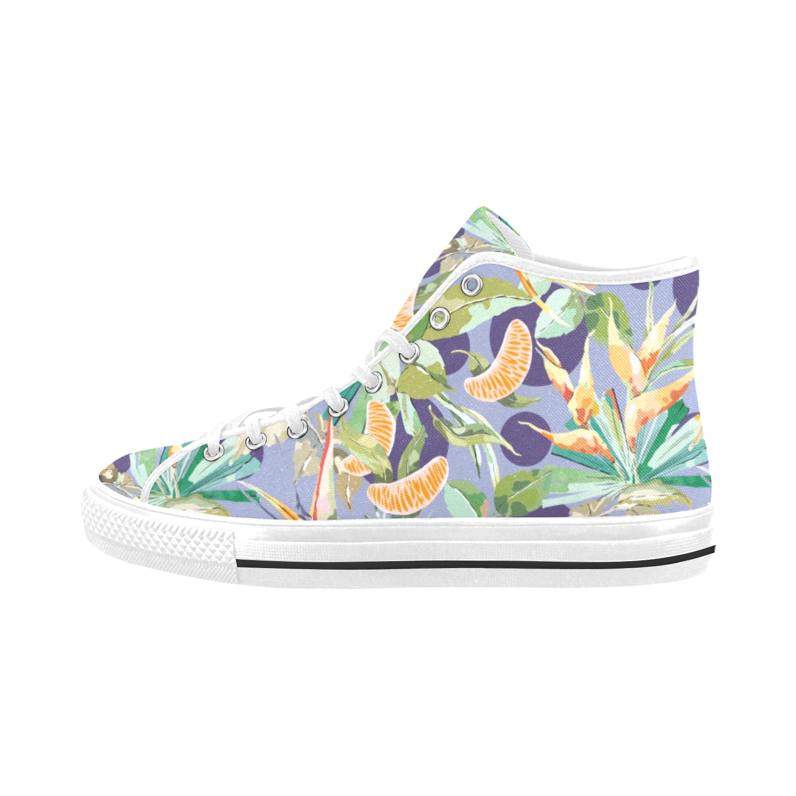 Orange in the palms jungle 103 Vancouver H Women's Canvas Shoes (1013-1)