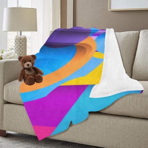 Color blocks Ultra-Soft Micro Fleece Blanket 60"x80" (Thick)