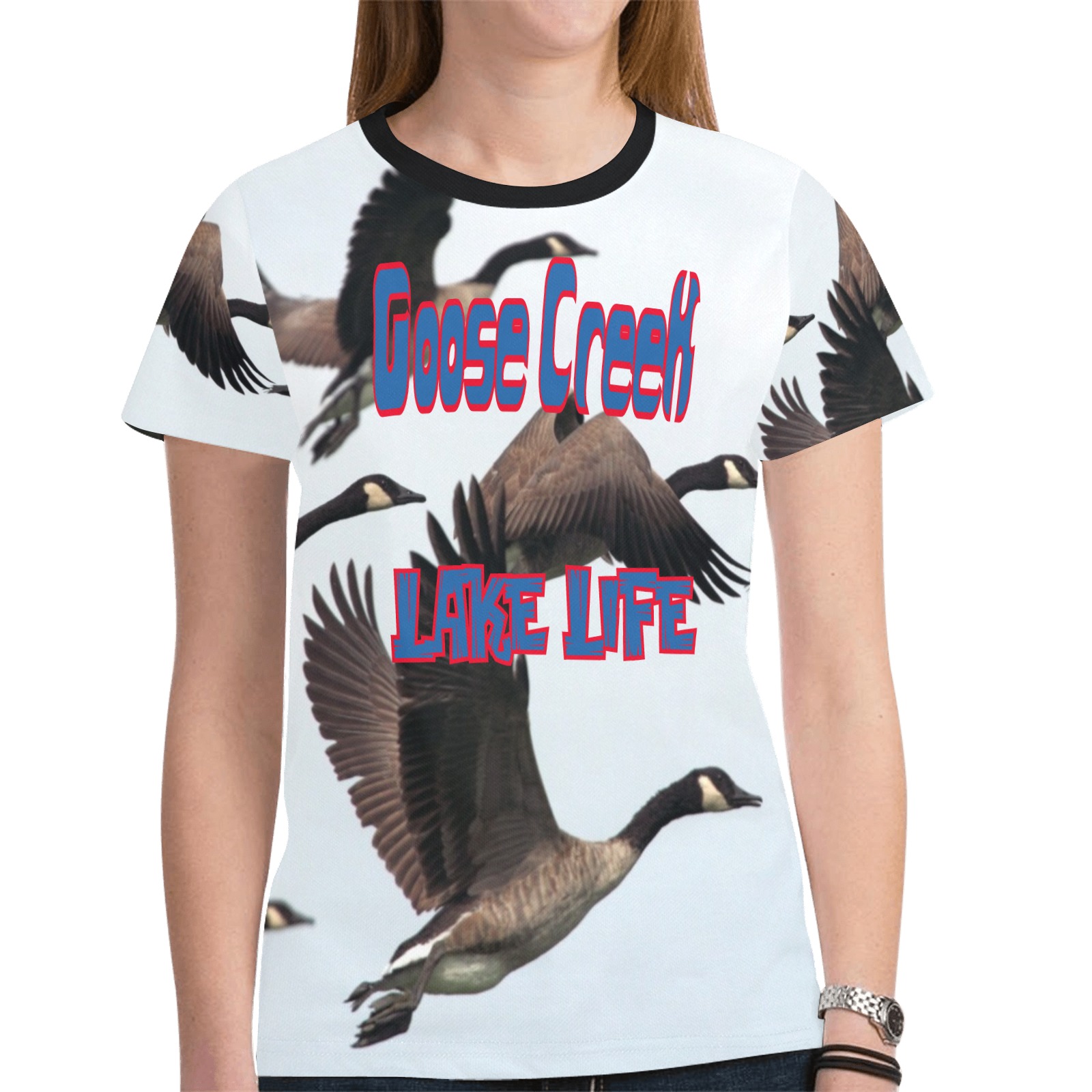 GC Lake life New All Over Print T-shirt for Women (Model T45)