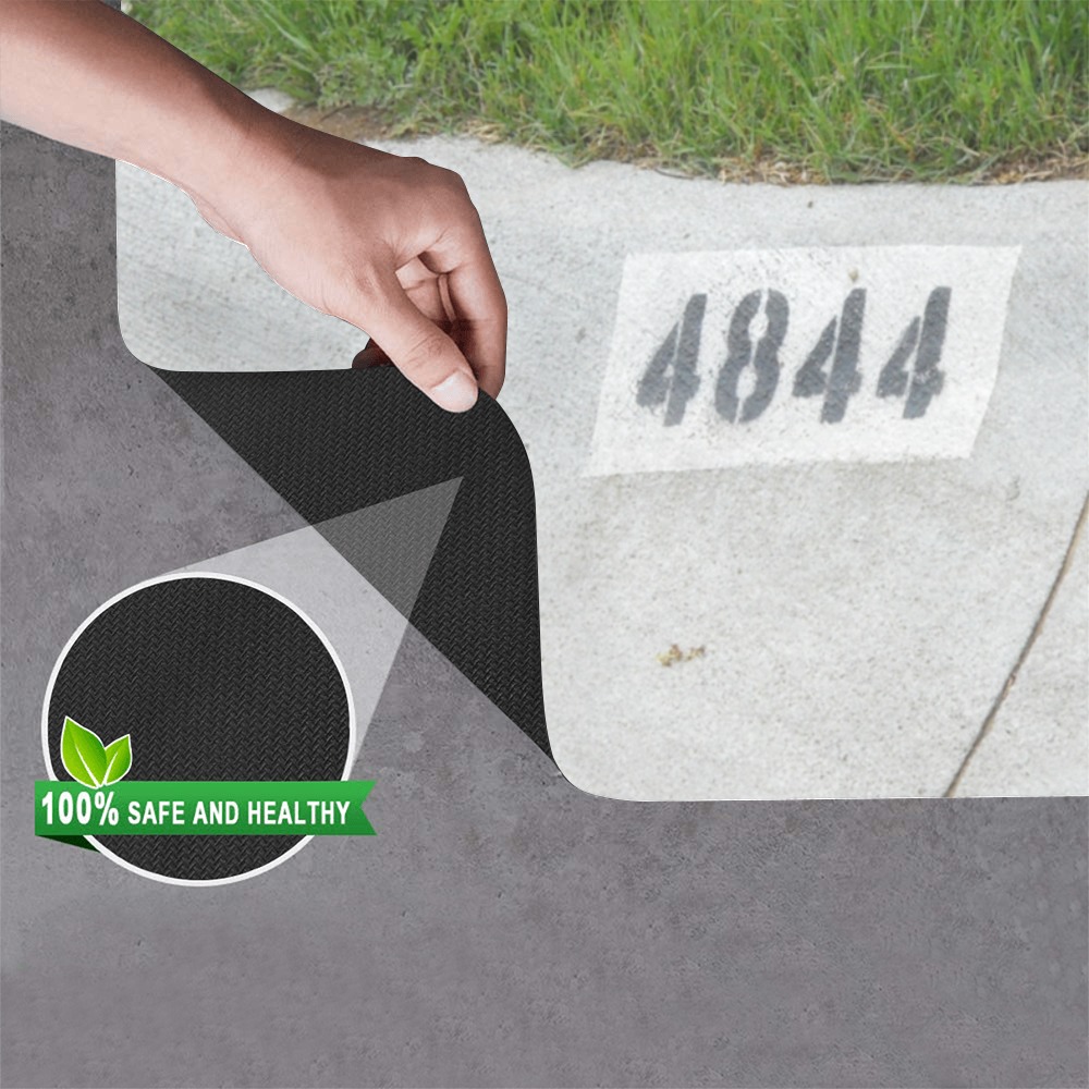 Street Number 4844 Doormat 24"x16" (Black Base)