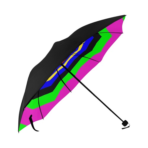 tunnel kaleidoscope Anti-UV Foldable Umbrella (Underside Printing) (U07)