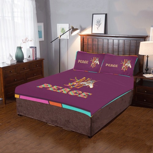 Peace Collectable Fly 3-Piece Bedding Set