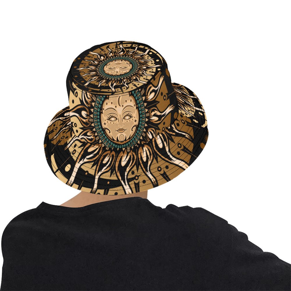 Sun Goddess All Over Print Bucket Hat for Men