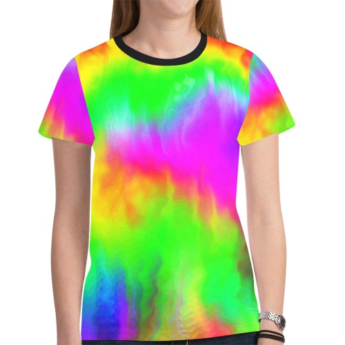 Emotions New All Over Print T-shirt for Women (Model T45)