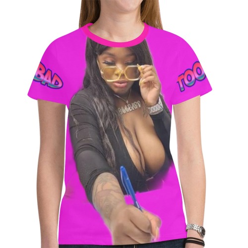 BEE BADD PACK A PUNCH TEES New All Over Print T-shirt for Women (Model T45)