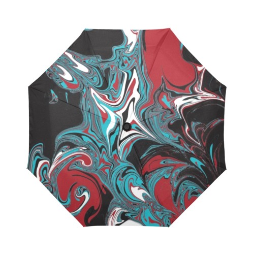Dark Wave of Colors Auto-Foldable Umbrella (Model U04)