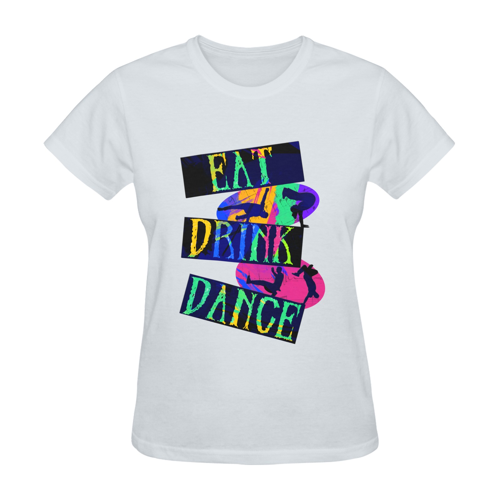 Eat Drink Dance Breakdance Sunny Women's T-shirt (Model T05)