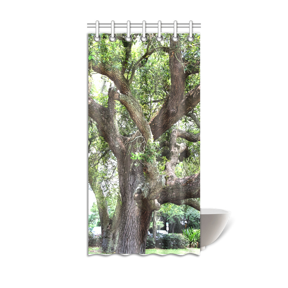 Oak Tree In The Park 7659 Stinson Park Jacksonville Florida Shower Curtain 36"x72"