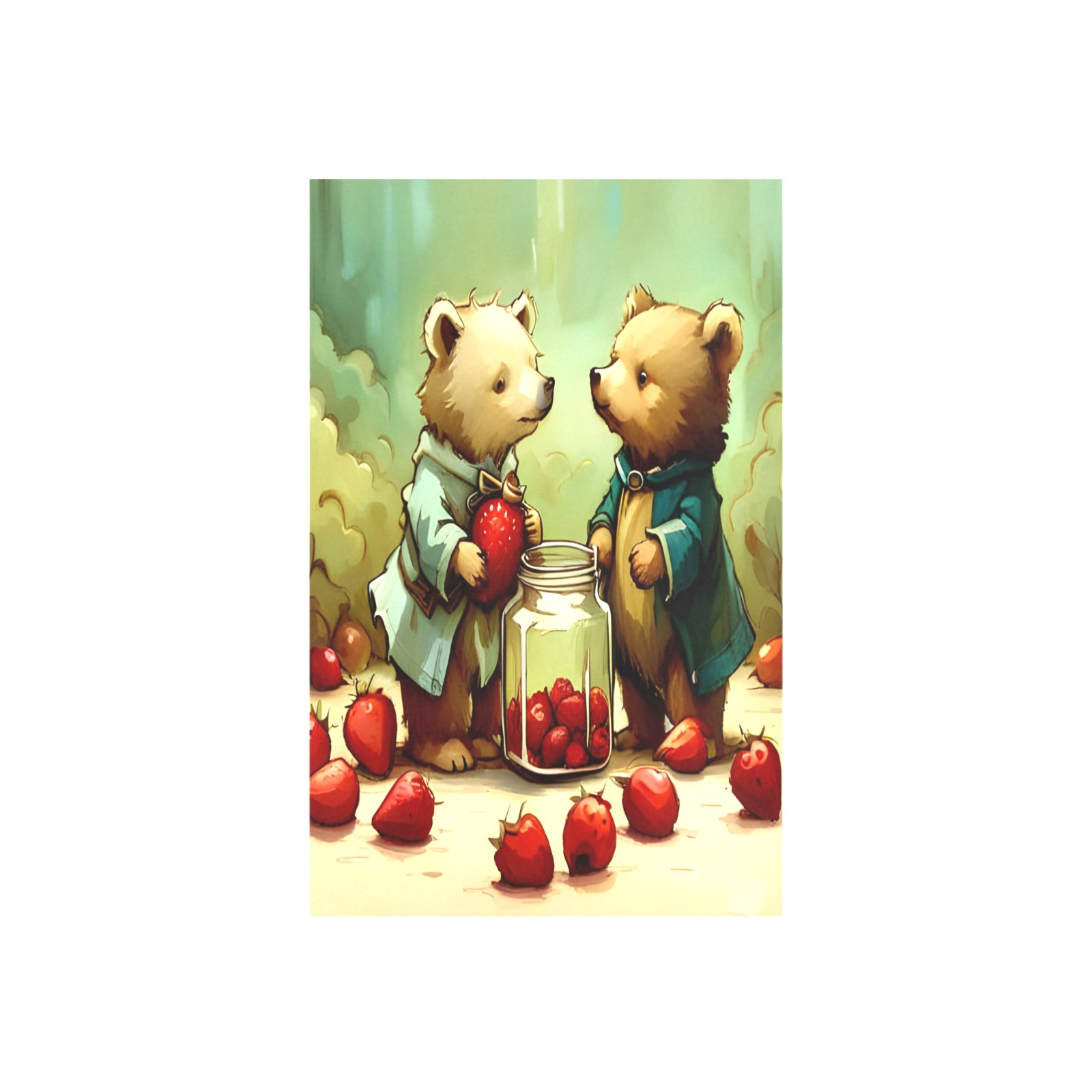 Little Bears 8 Art Print 16‘’x23‘’