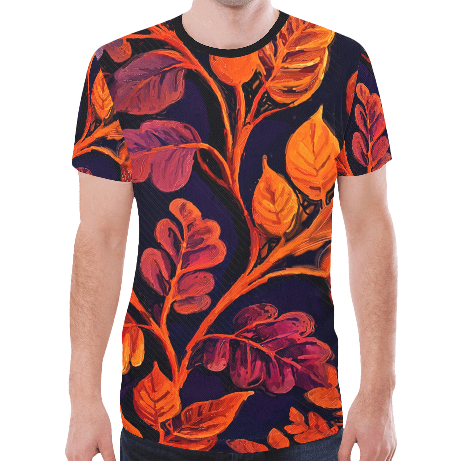flowers botanic art (10) tshirt New All Over Print T-shirt for Men (Model T45)