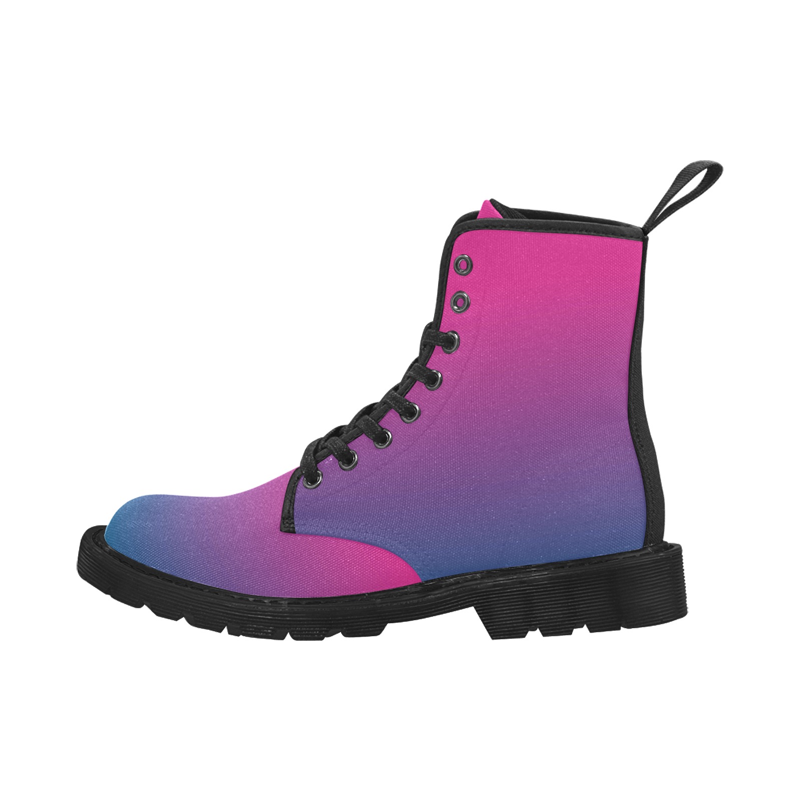 gradiant-pattern Martin Boots for Women (Black) (Model 1203H)
