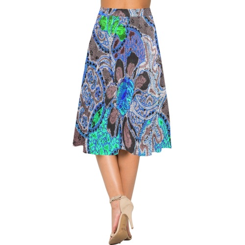 wxxsw Mnemosyne Women's Crepe Skirt (Model D16)