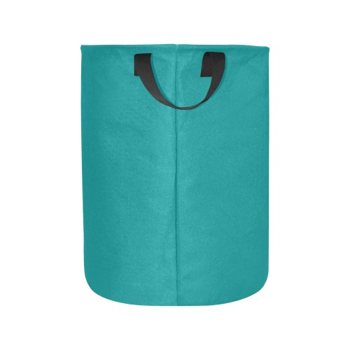 color dark cyan Laundry Bag (Large)