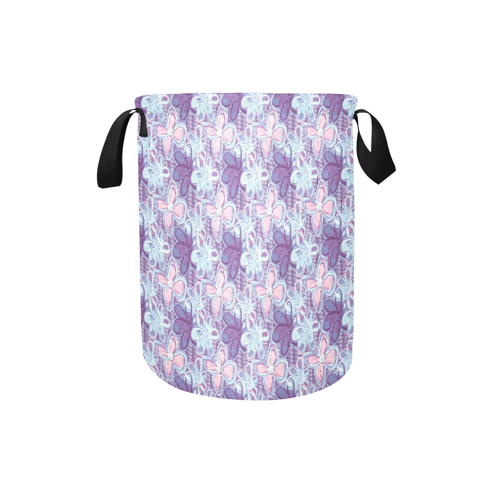 Fashionable blue floral Laundry Bag (Small)