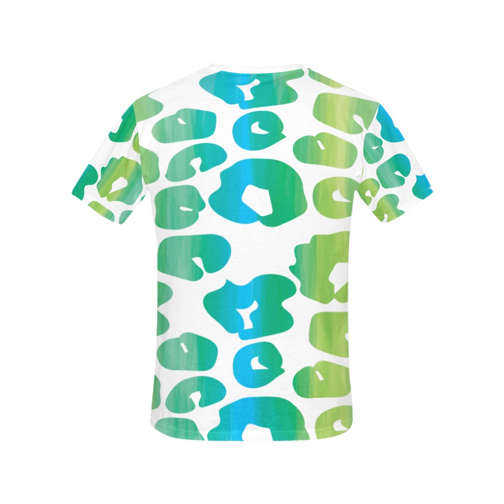 Animal green pattern All Over Print T-Shirt for Women (USA Size) (Model T40)