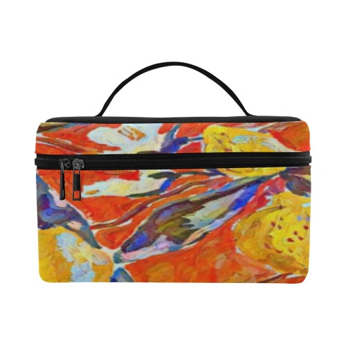 Island Florals Cosmetic Bag/Large (Model 1658)