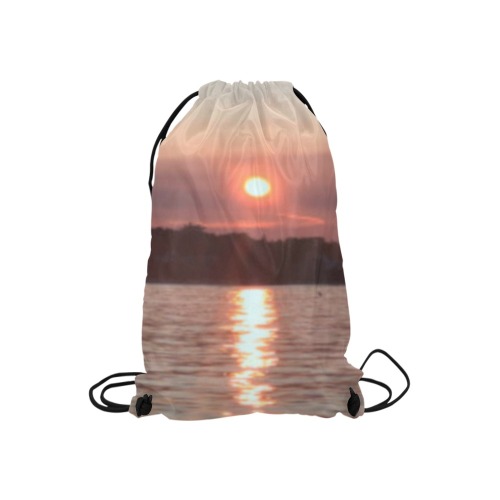 Glazed Sunset Collection Small Drawstring Bag Model 1604 (Twin Sides) 11"(W) * 17.7"(H)
