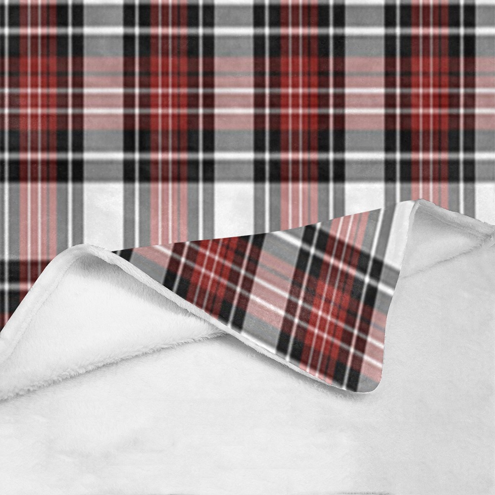 Red Black Plaid Ultra-Soft Micro Fleece Blanket 43"x56"