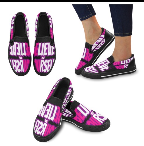 BBH CUSTOM 2 Women's Slip-on Canvas Shoes (Model 019)