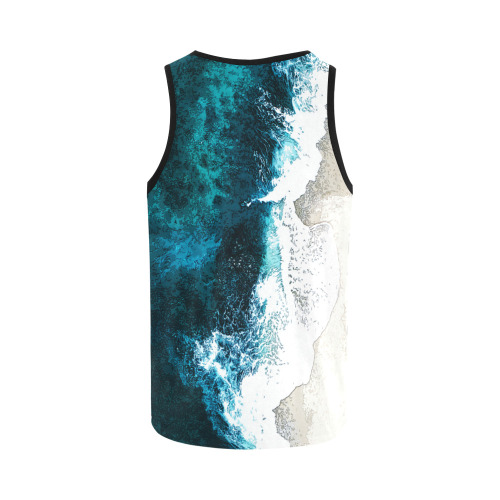 Ocean And Beach All Over Print Tank Top for Women (Model T43)