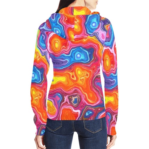 Zip up hoodie 1 All Over Print Full Zip Hoodie for Women (Model H14)