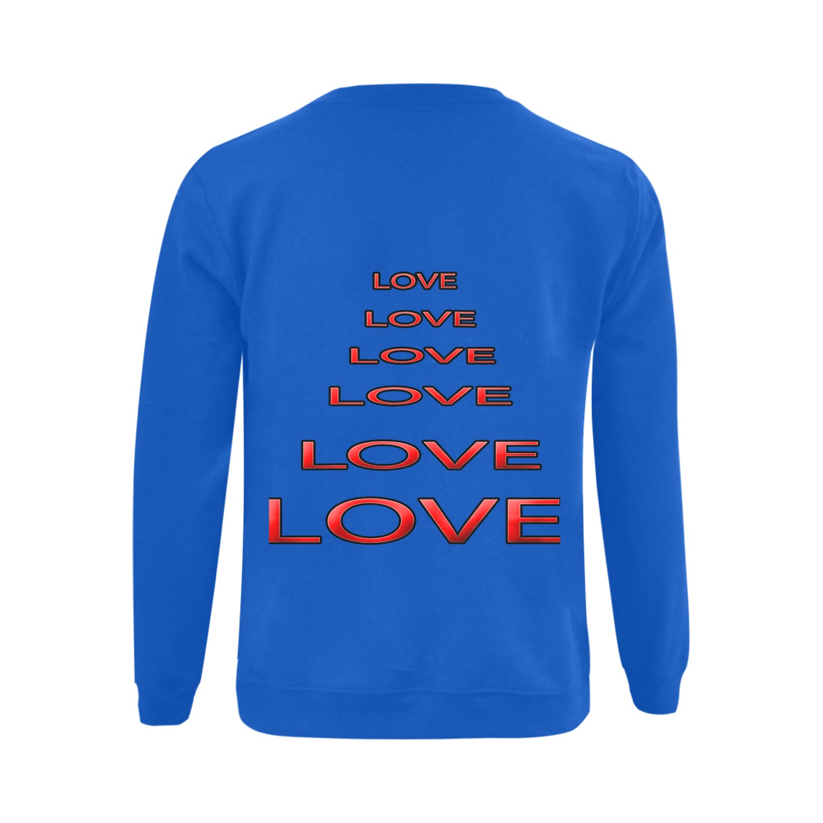 LOVE bb Gildan Crewneck Sweatshirt(NEW) (Model H01)