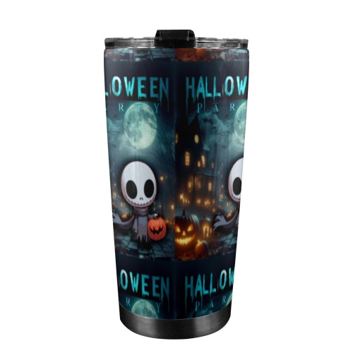 Happy Hello Ween 20oz Mobile Tumbler with Lid (Black Lock)