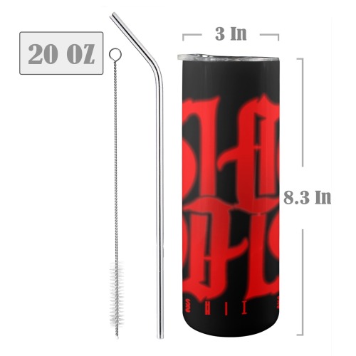 Shit Show Tumbler 20oz Tall Skinny Tumbler with Lid and Straw