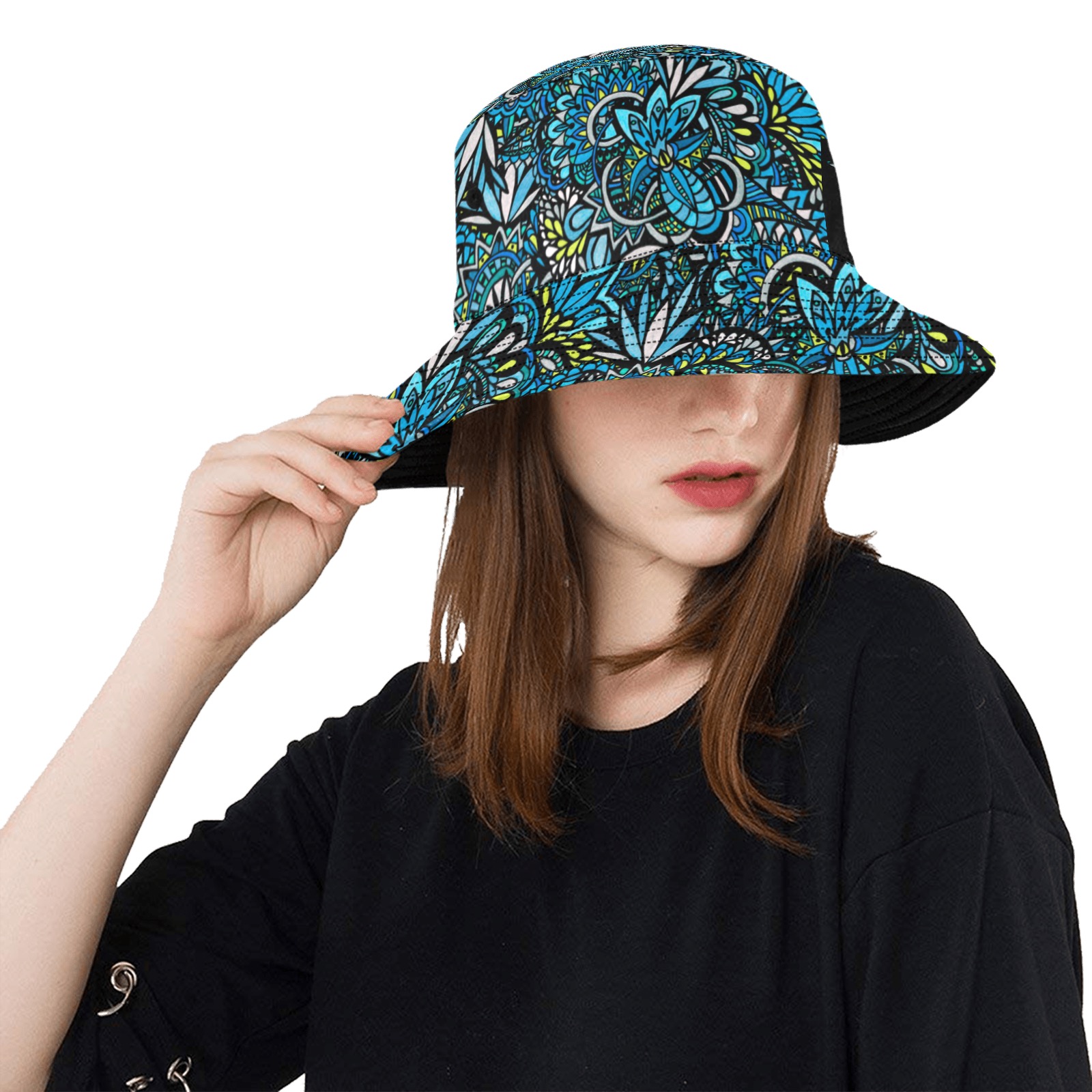 Cerulean Swirl Unisex Summer Bucket Hat
