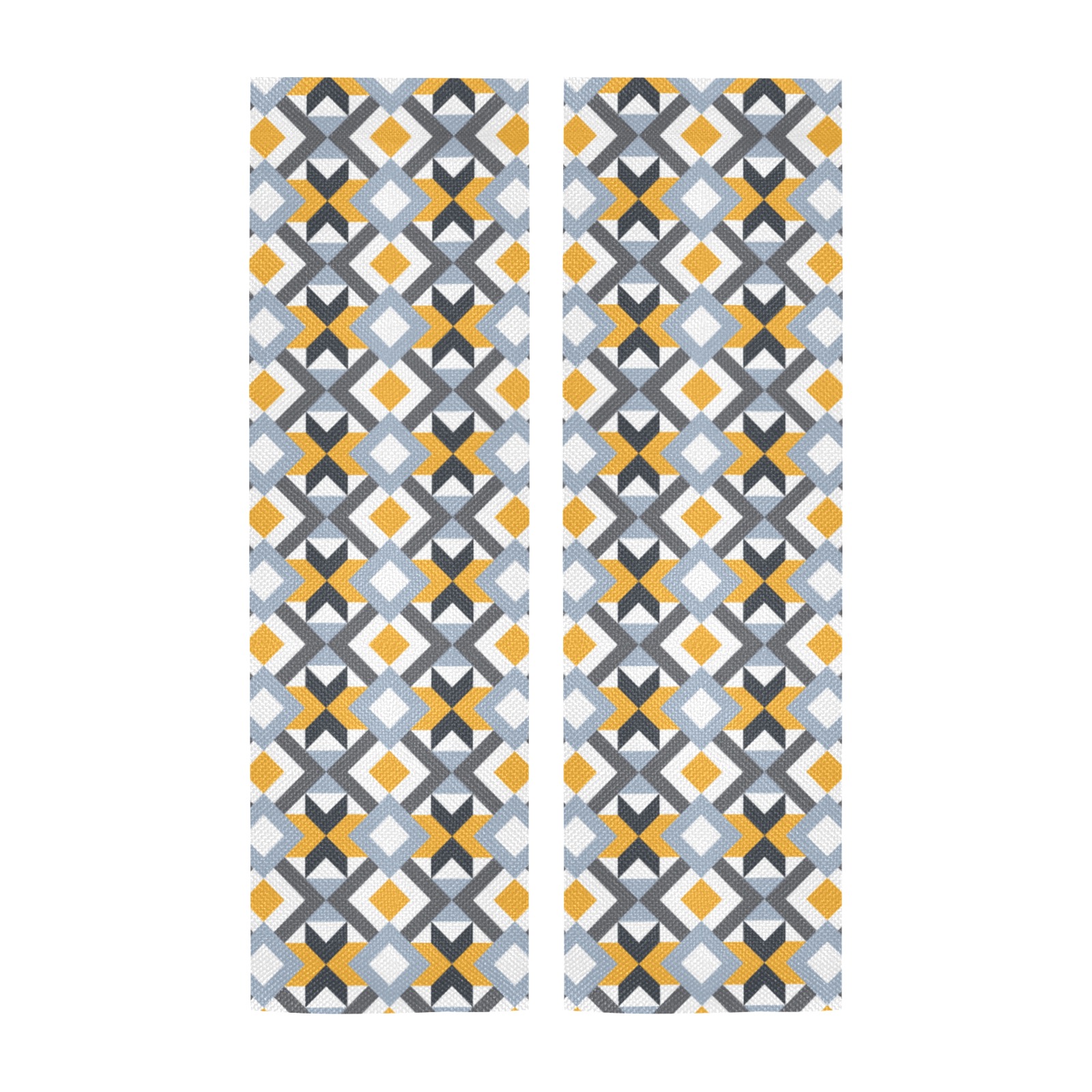 Retro Angles Abstract Geometric Pattern Door Curtain Tapestry