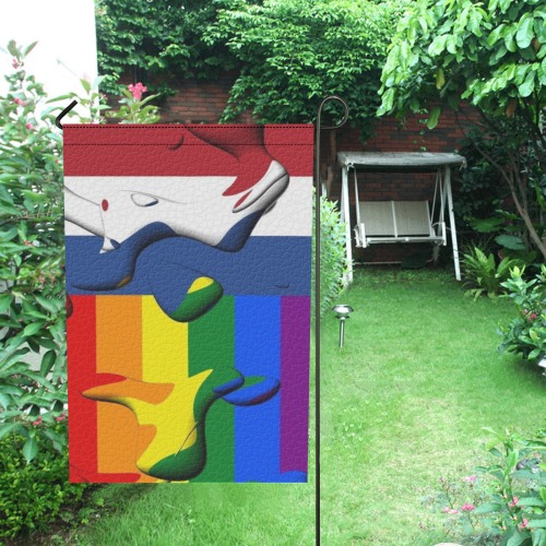 Netherland Pride Flag Pop Art by Nico Bielow Garden Flag 12‘’x18‘’(Twin Sides)
