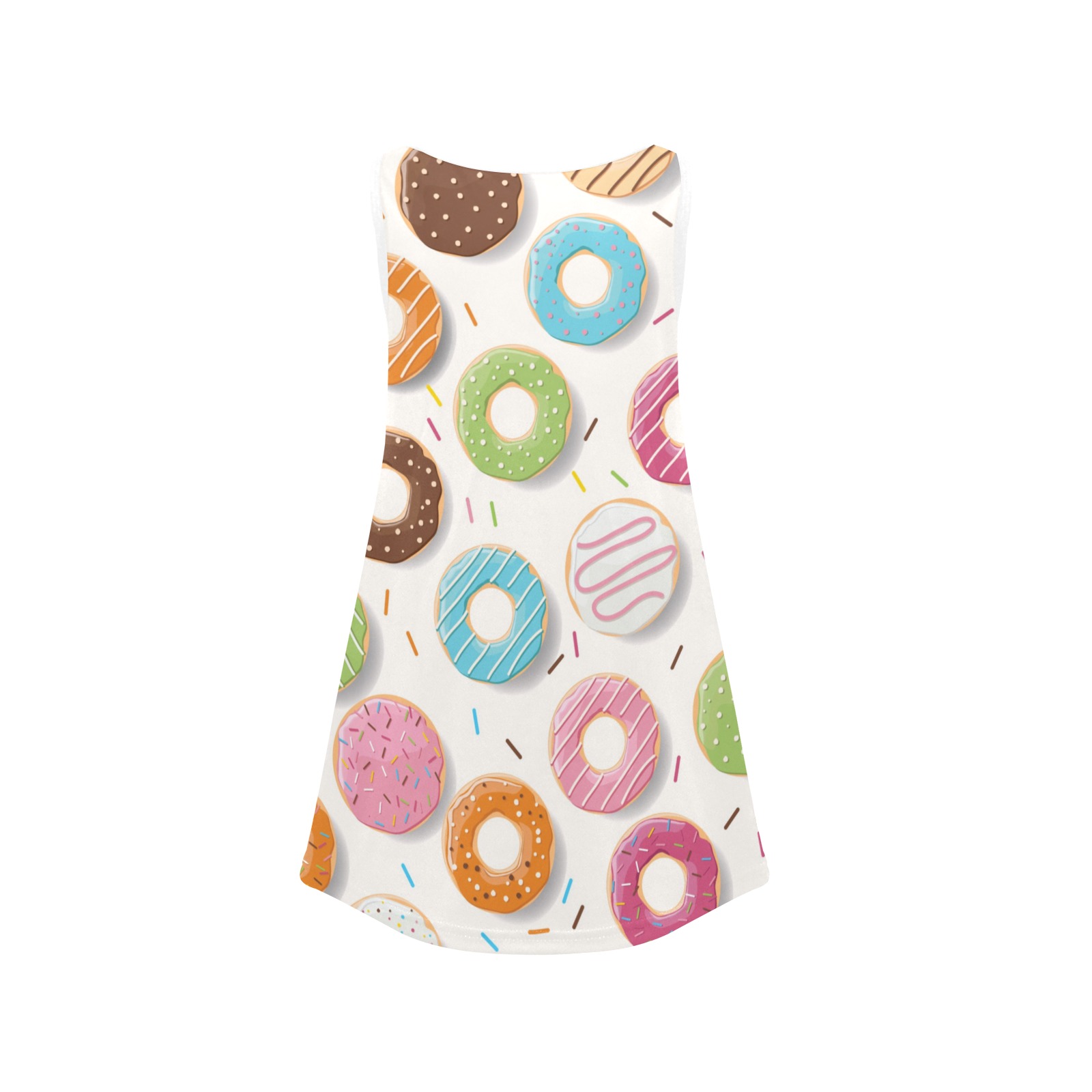 Donuts Girls' Sleeveless Dress (Model D58)